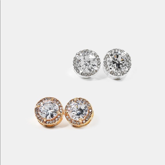 luxe societe Jewelry - LAST 1❗️Round Gemstone Stud Earrings